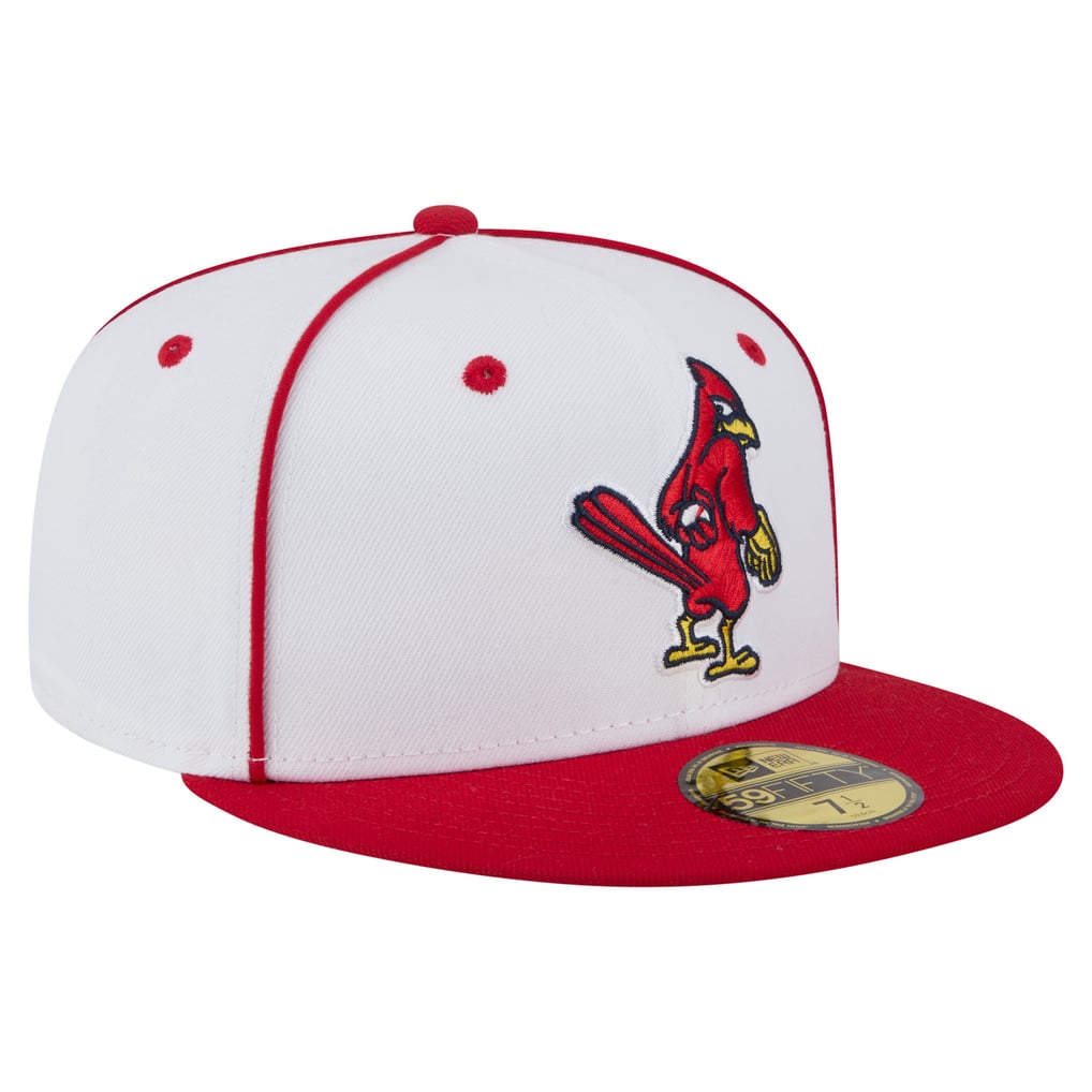  Memphis Redbirds New Era Authentic Collection 59FIFTY Fitted Hat - White/Red
